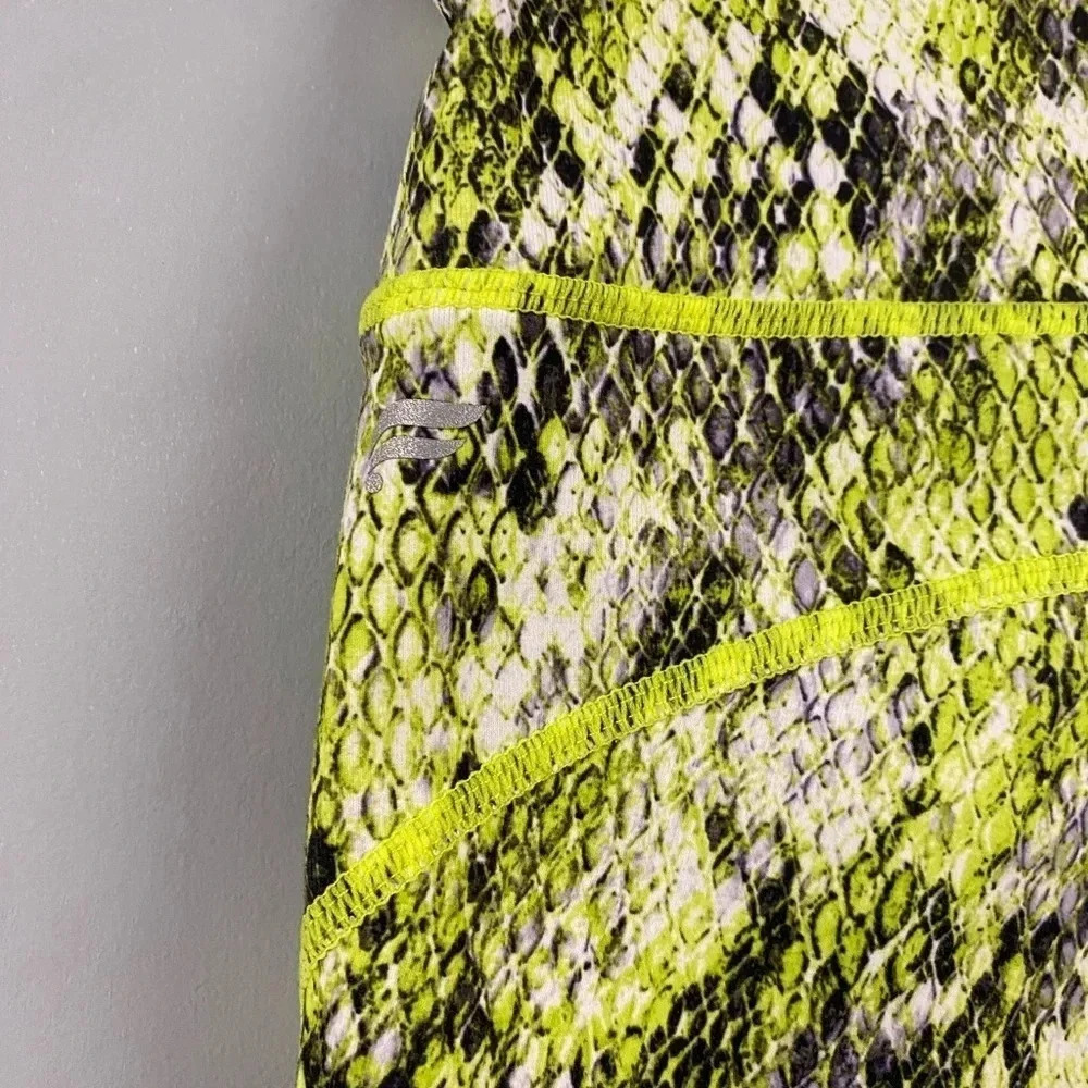 Fabletics Define PowerHold High-Waisted 7/8 Legging Size XS Citron Asper & Black - Picture 6 of 9